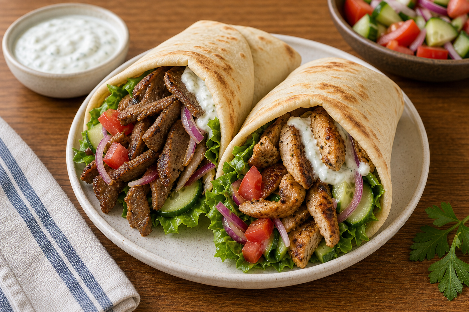 HALAL LAMB & CHICKEN GYROS