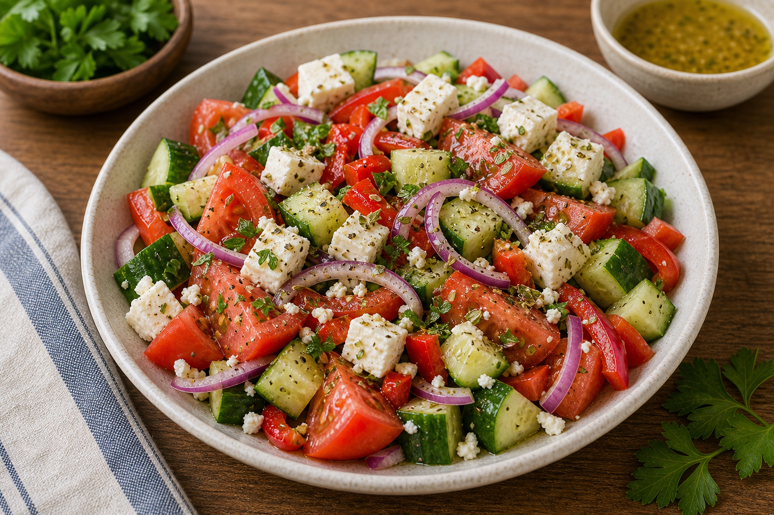 CKD GREEK SALAD (Andrew's Version - No Olives)