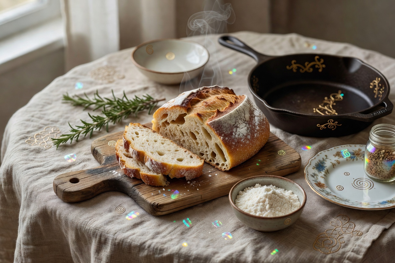 1. GF Sourdough Bread (Rice Flour Starter + Loaf)