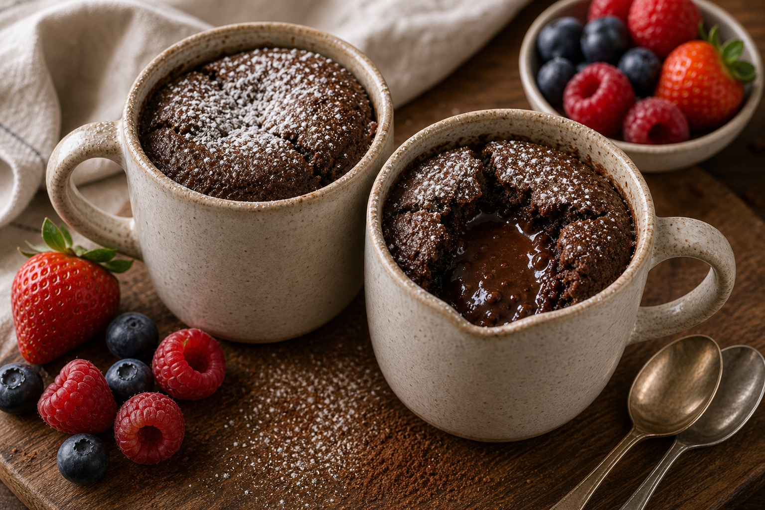 Recipe 10: Chocolate Lava Mug Cake for Two