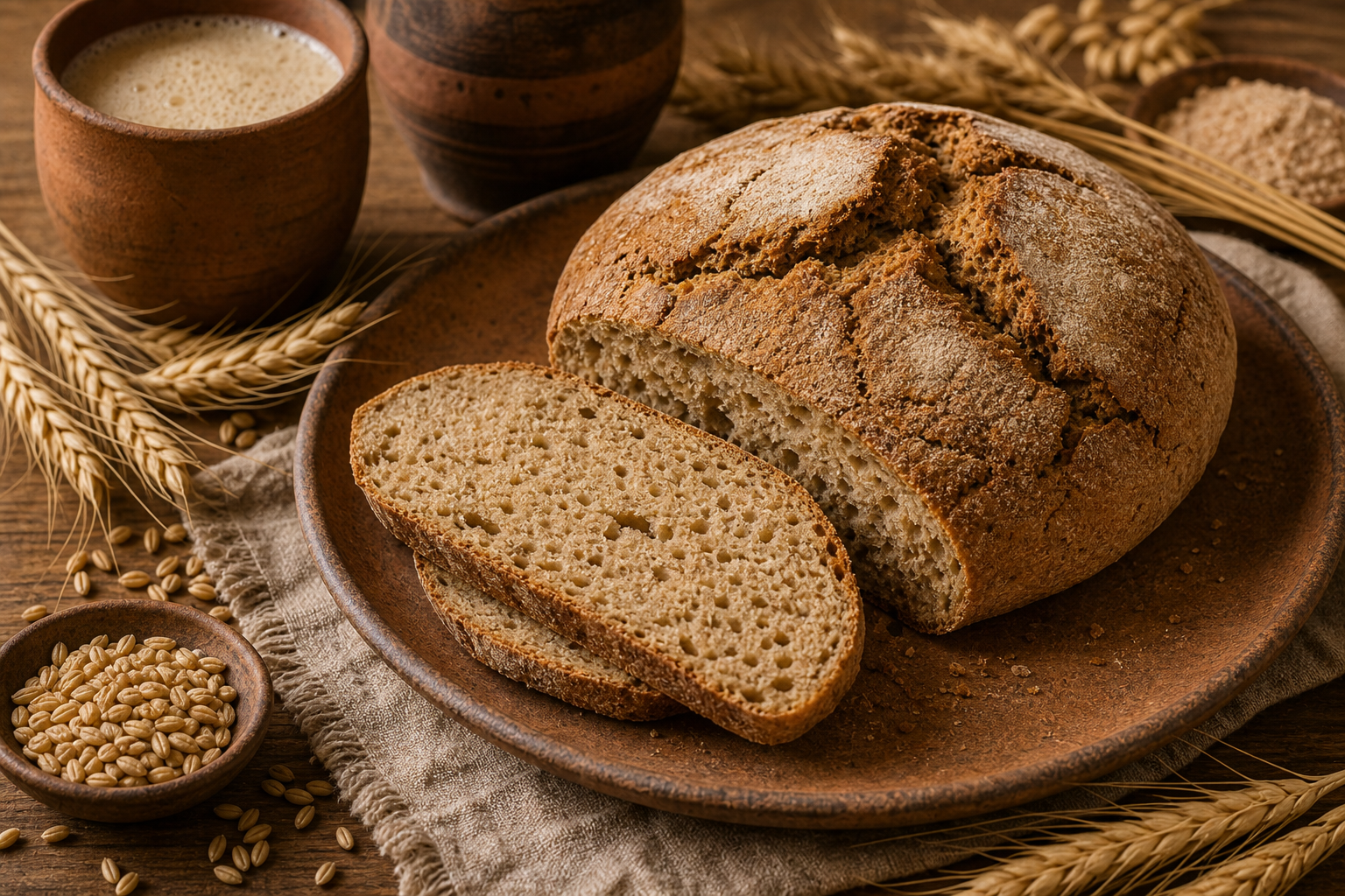 Ancient Egypt (~2000 BC) - Beer Bread