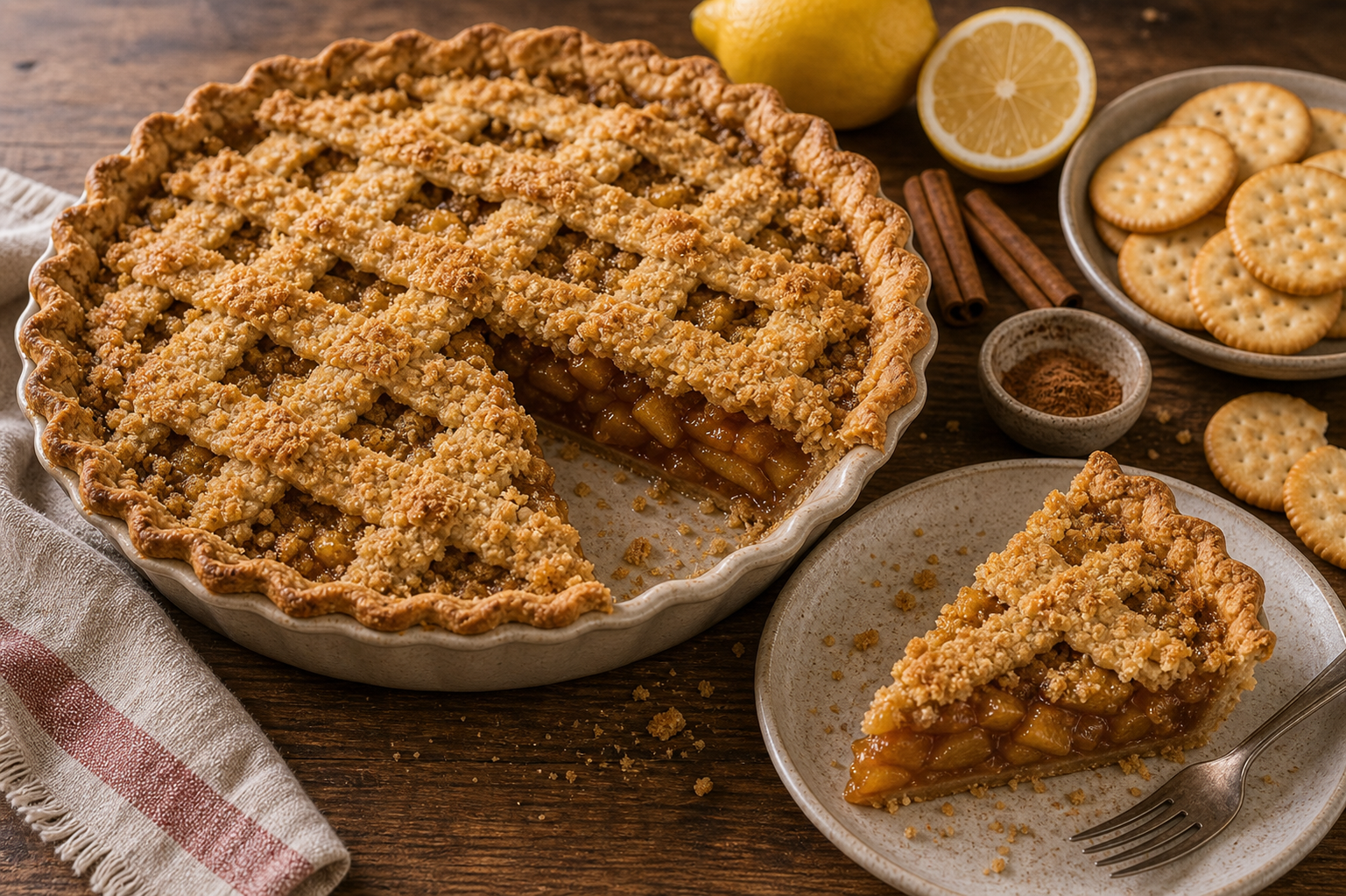 Depression Era America (~1935) - Mock Apple Pie (Ritz Cracker Pie)