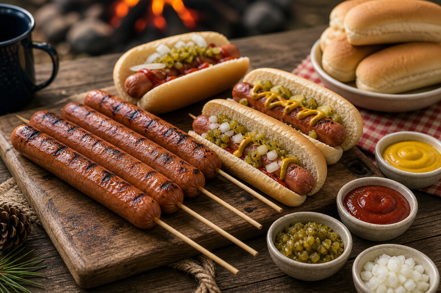 Recipe 2: Campfire Hot Dogs (Turkey Dogs on Sticks)