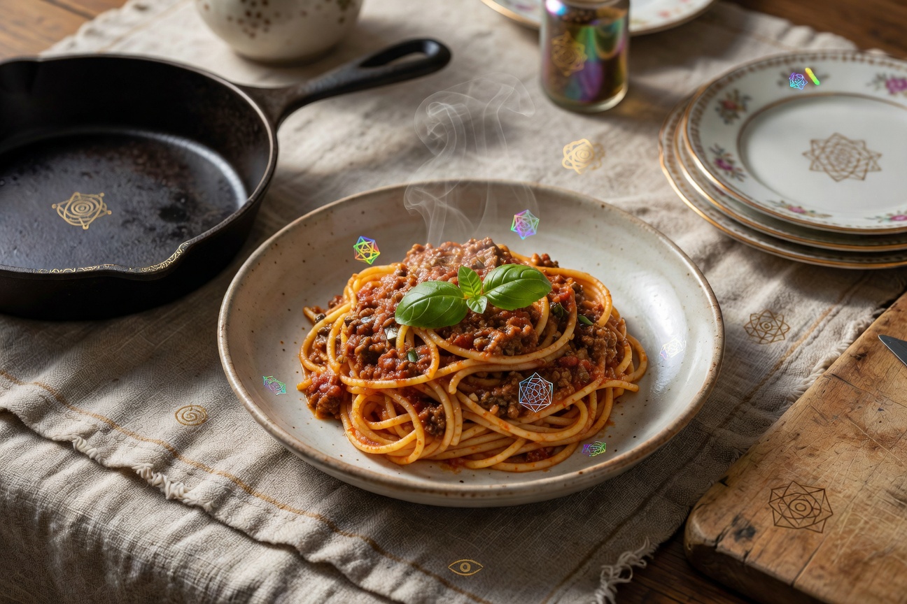 4. Homemade Spaghetti with Meat Sauce