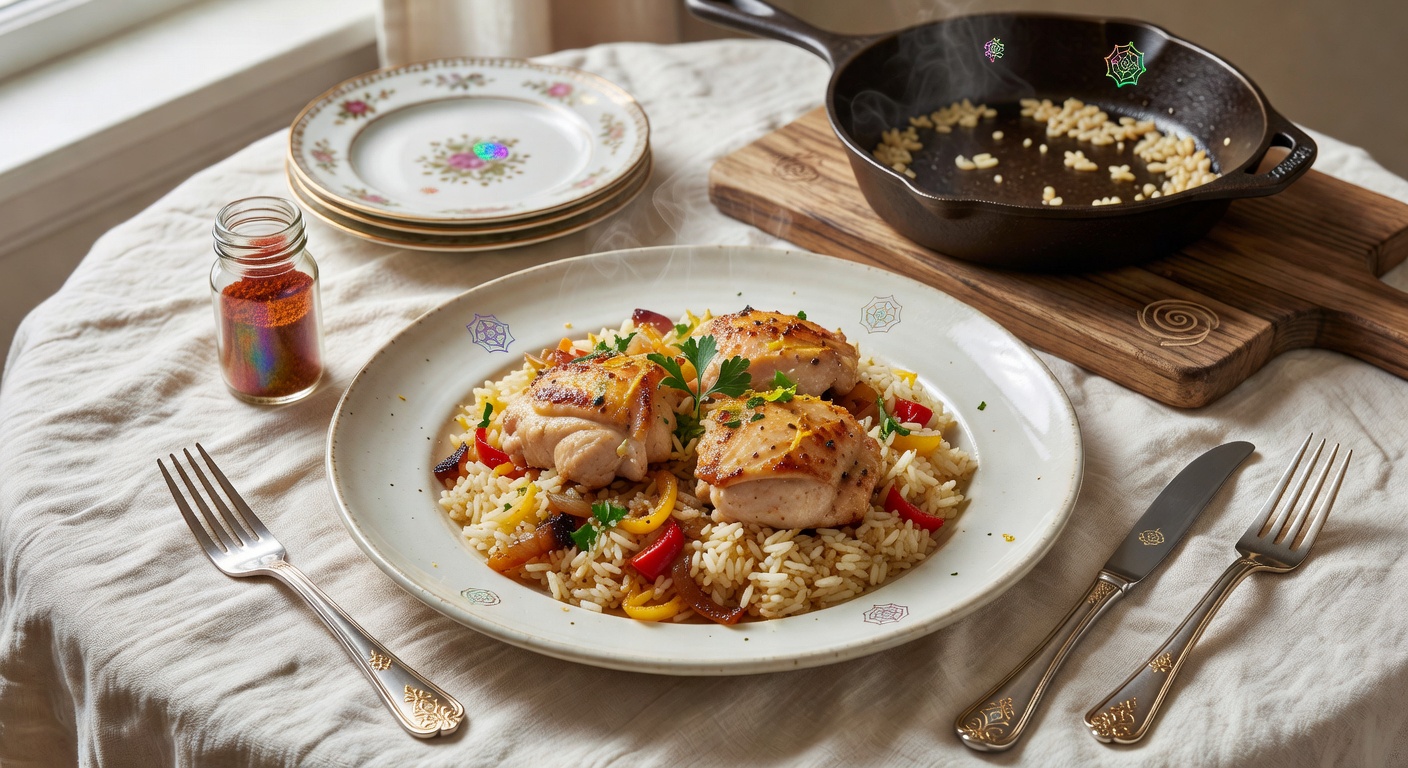 9. One-Pan Chicken and Rice